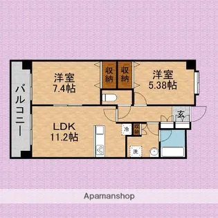 CRUCE23(クルーセ)【405号室】の間取り