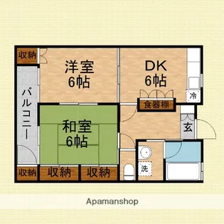 サディーク【203号室】の間取り