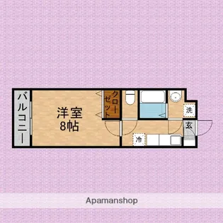 ソレアード【308号室】の間取り