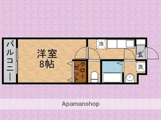 ソレアード【305号室】の間取り