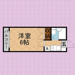 Sコーポ【202号室】の間取り