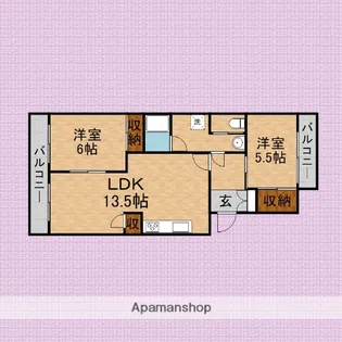 サンライトハイム【1階】の間取り