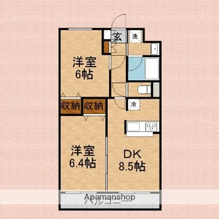 クレールファミーユ【3階】の間取り