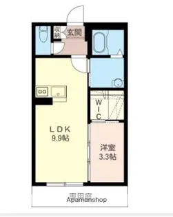 レユシールAB【B102号室】の間取り