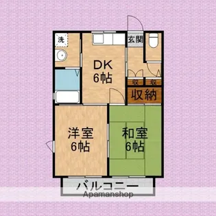 プチ・ガーデンハイム【201号室】の間取り