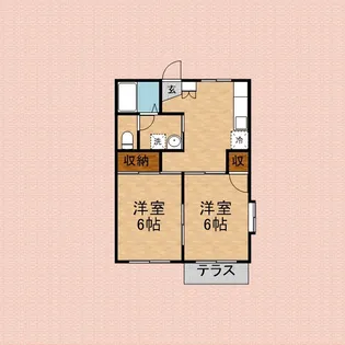 アップルパイⅢ【1階】の間取り