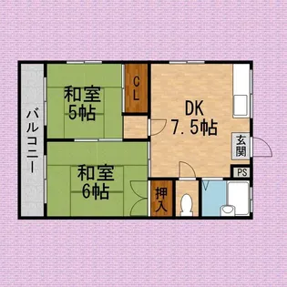 ホワイトベルハイム【2階】の間取り