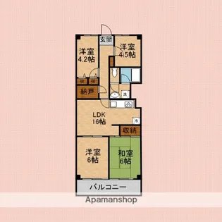 武蔵野北第一スカイハイツ【3階】の間取り