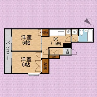 リエスふじみ野北野【1階】の間取り