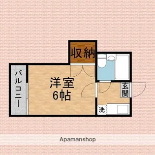 ルビーライト鶴ケ岡【103号室】の間取り