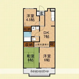 レジデンスクレインヒル【1階】の間取り