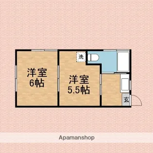 ふじみ野コーポ【1階】の間取り