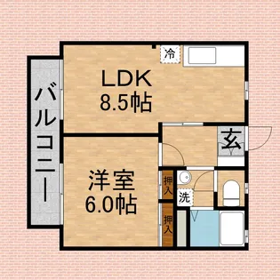リヴィエール【203号室号室】の間取り