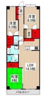 コスモふじみ野サウスフォーラム【0802号室】の間取り