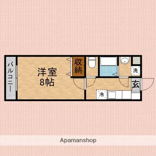 ペルファヴォーレ【205号室】の間取り