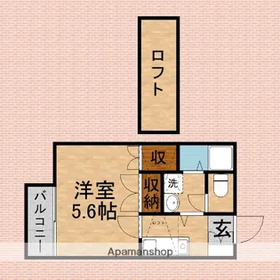 スカイハイツ鶴瀬【2階】の間取り