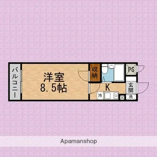 ナイスアーバンスピリッツ鶴瀬【3階】の間取り