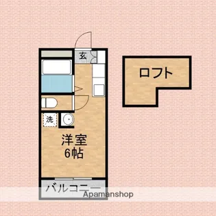 1Rの間取り画像