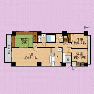 セント・ジョンズ・ハウス志木【1階】の間取り
