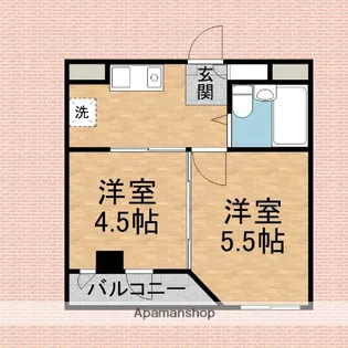 FONT45【306号室】の間取り