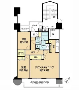 ザステイツ朝霞台オークヒルズ【10階】の間取り