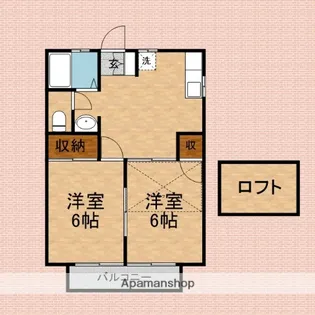 ヴィヴレスクエア【202号室】の間取り