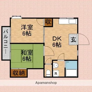永島ハイツ【101号室】の間取り