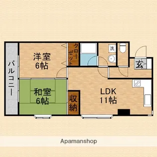 プルミエール田辺【403号室】の間取り