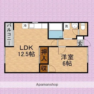 パルシェふじみ野【1階】の間取り