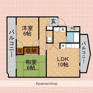 ガーデンハイツシグマ1【3階】の間取り