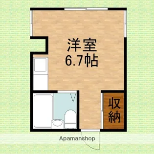 アレリー1・4・5【1ーF号室】の間取り