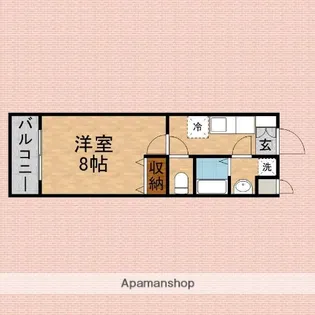 サニーホームズ【307号室】の間取り