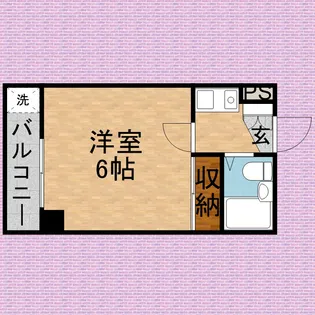 メゾンベルクール【213号室】の間取り