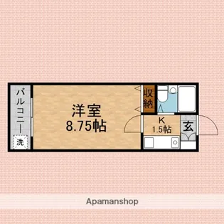 メゾンベルクール【323号室】の間取り