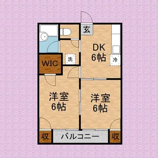 ウイロービレッジ【108号室】の間取り
