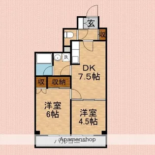 恵パレス【5階】の間取り