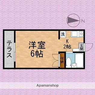 サンマリノ池田【1階】の間取り