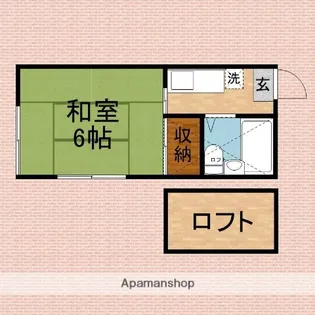 セゾンハイム【201号室】の間取り