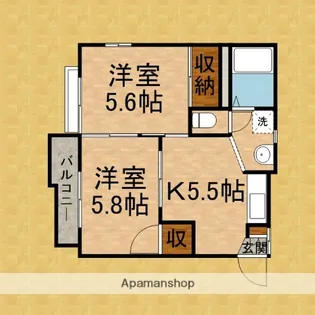 パールハイツ新河岸【2階】の間取り