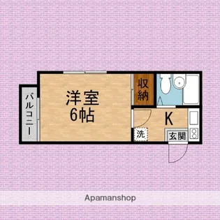 清水町2番館【1階】の間取り