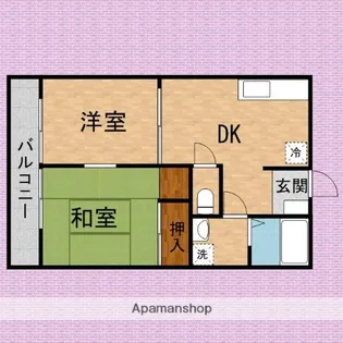 ルピナスふじみ野【1階】の間取り