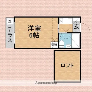 コスモスハイツ【105号室】の間取り