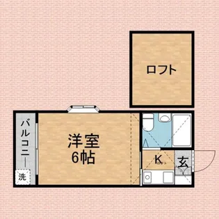 コスモスハイツ【201号室】の間取り