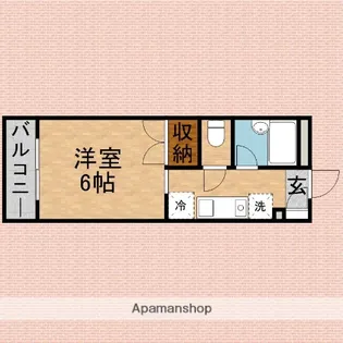 アゾラーレふじみ野【102号室】の間取り