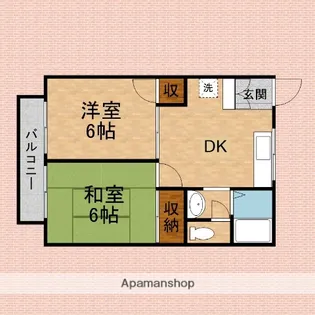 ファンタベル【C102号室】の間取り
