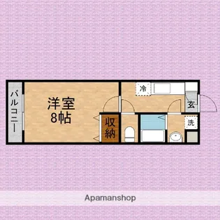 アンビエンテ【106号室】の間取り