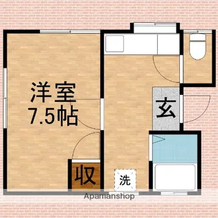 コーポ土方【201号室】の間取り