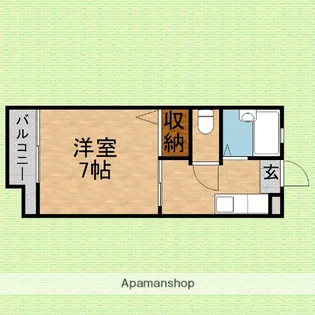 メゾンサチィエール【2階】の間取り
