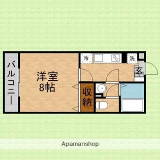 CLAIRU【202号室】の間取り