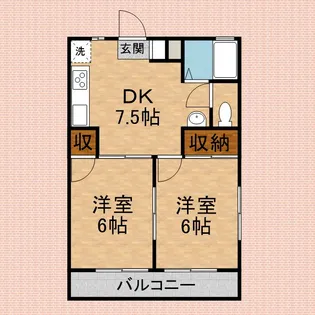 第2ホワイトハイツ【3階】の間取り